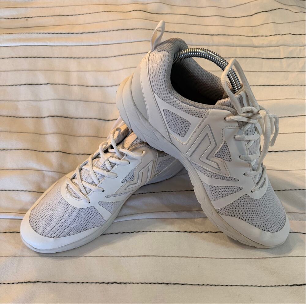 Vionic Miles II White Lace-Up Mesh Athletic Sneakers Mens-10.5 Womens-12
